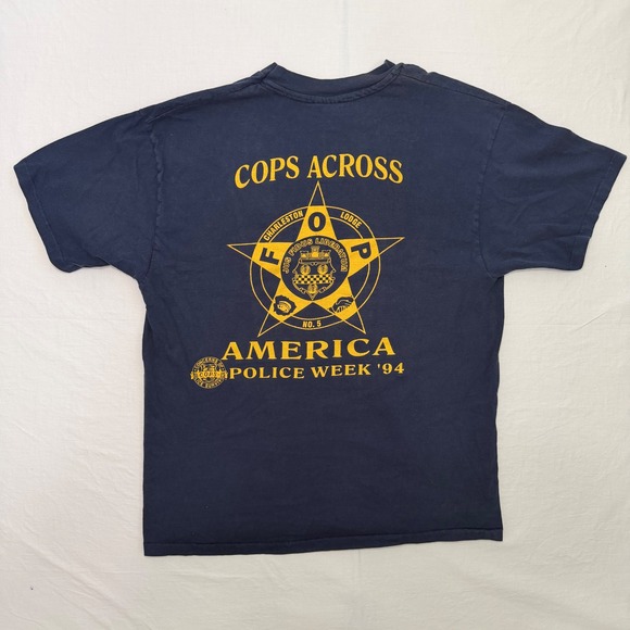 Hanes Other - Vintage 1994 Police Week Shirt Mens Large Hanes Beefy-T Charleston FOP Tee